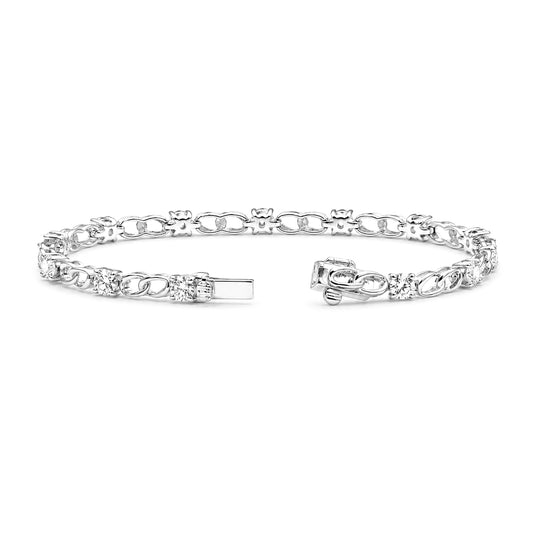 3.00 Carat T.W. Lab Grown Diamond Sterling Silver Bracelet