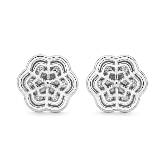 Venturant Lab-Grown Diamond Earrings for Women | Sterling Silver | Round Cut | Prong, Push Back | F Color, VS+ Clarity | 3.00 Total Carat Weight | Anniversary, Wedding, Birthday Gift