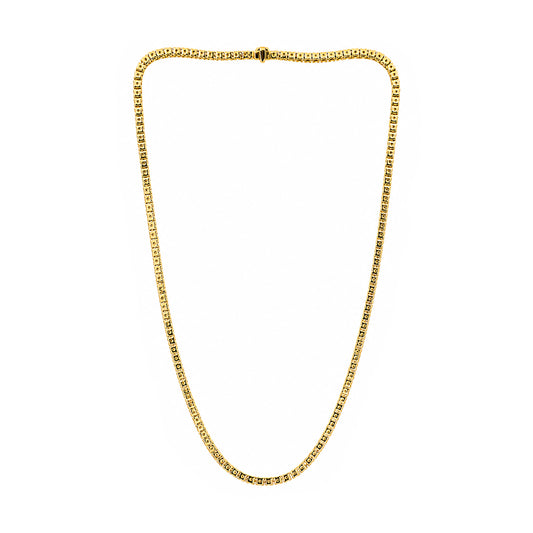 Venturant Lab Grown Diamond (F/VS+) 15.00 carat Round cut Sterling Silver Tennis Necklace - Sterling Silver | Gold over Silver