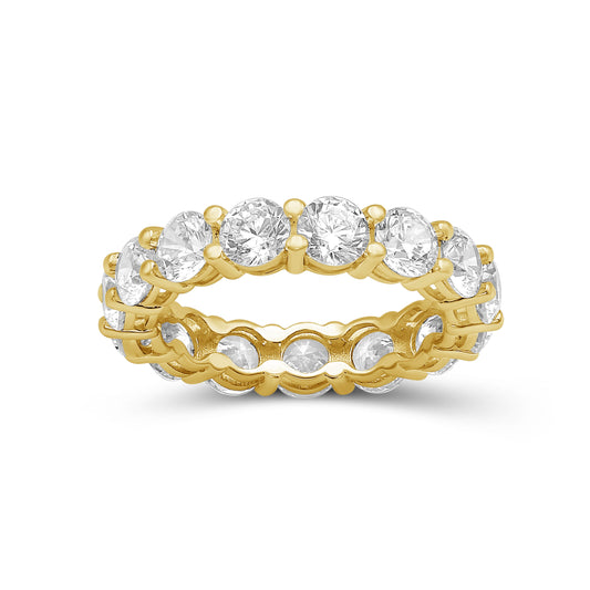 Venturant 3.00 - 7.00 Carat T.W. Round-cut Lab Grown Diamond (F/VS+) 14K Gold Eternity Band Ring