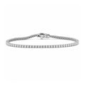 Venturant Lab Grown Diamond (F/VS+) 1.50 carat Round cut Sterling Silver Tennis Bracelet - Sterling Silver
