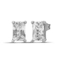 Venturant 1.00 - 3.00 Carat T.W. Emerald-cut Lab Grown Diamond (F/VS+) Stud Earrings with Double Notch Post & Pushback