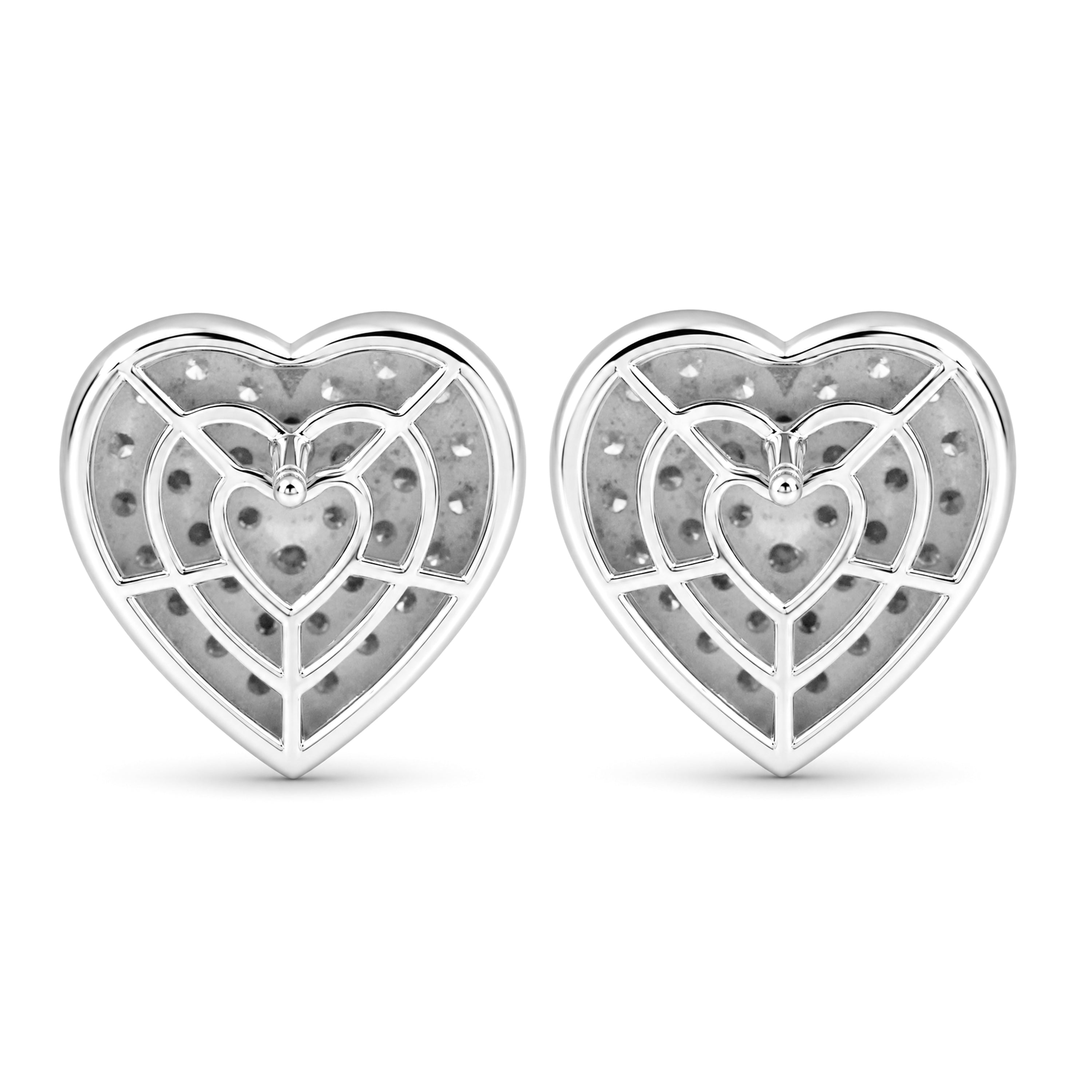 Venturant Lab-Grown Diamond Earrings for Women | Sterling Silver | Round Cut | Prong, Push Back | F Color, VS+ Clarity | 2.00 Total Carat Weight | Anniversary, Wedding, Birthday Gift