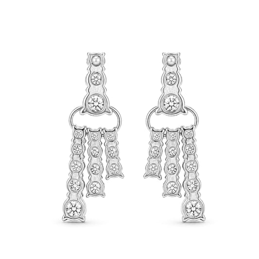 Venturant Lab-Grown Diamond Earrings for Women | Sterling Silver | Round Cut | Prong, Push Back | F Color, VS+ Clarity | 2.00 Total Carat Weight | Anniversary, Wedding, Birthday Gift