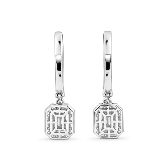 Venturant Lab-Grown Diamond Earrings for Women | Sterling Silver | Round Cut | Prong, Push Back | F Color, VS+ Clarity | 3.00 Total Carat Weight | Anniversary, Wedding, Birthday Gift