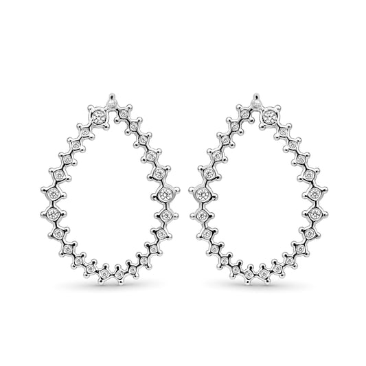 Venturant Lab-Grown Diamond Earrings for Women | Sterling Silver | Round Cut | Prong, Push Back | F Color, VS+ Clarity | 2.00 Total Carat Weight | Anniversary, Wedding, Birthday Gift