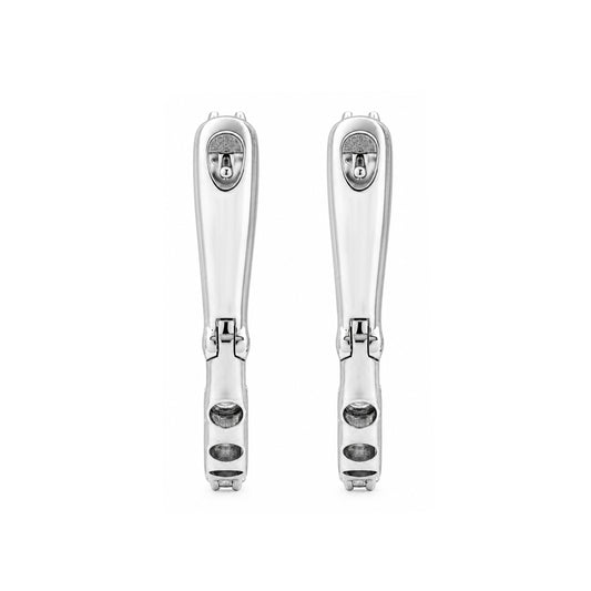 Venturant Lab Grown Diamond (F/VS+) 1.00 carat Round cut Sterling Silver Hoop Earrings - Sterling Silver