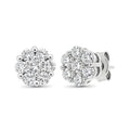 Venturant Lab Grown Diamond (F/VS+) 1.00 carat Round cut Sterling Silver Stud Earrings - Sterling Silver | Gold over Silver