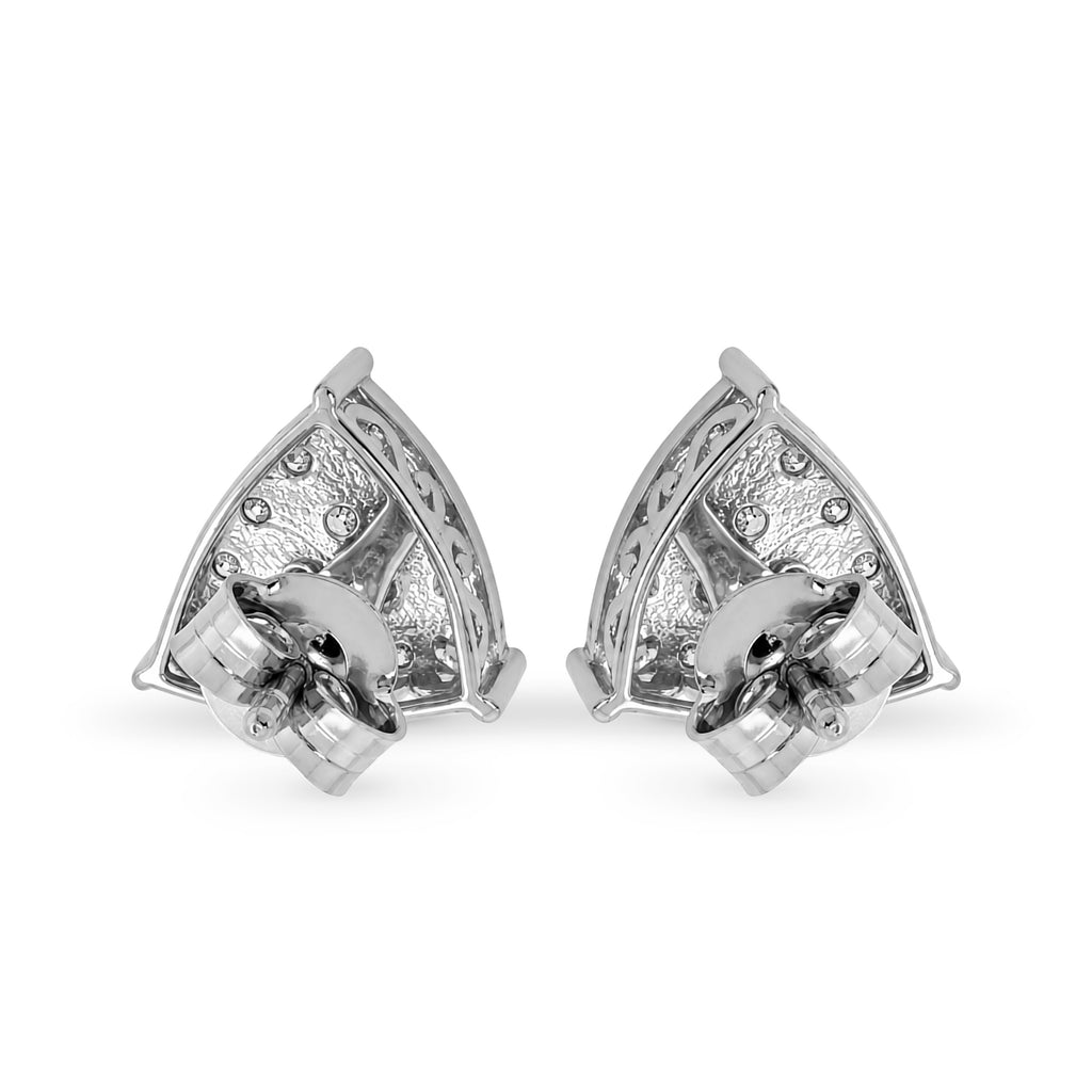 Venturant Lab Grown Diamond (F/VS+) 1.00 carat Round cut Sterling Silver Stud Earrings - Sterling Silver | Gold over Silver