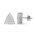 Venturant Lab Grown Diamond (F/VS+) 1.00 carat Round cut Sterling Silver Stud Earrings - Sterling Silver | Gold over Silver