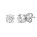 Venturant 0.25 - 2.00 Carat T.W. Round-cut Lab Grown Diamond (F/VS+) Stud Earrings with Double Notch Post & Pushback