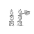 Venturant 0.50 Carat T.W. Round-cut Lab Grown Diamond (F/VS+) 14K Gold Drop Earrings with Double Notch Post & Pushback