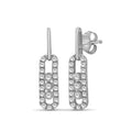 Venturant 0.50 Carat T.W. Round-cut Lab Grown Diamond (F/VS+) 14K Gold Drop Earrings with Double Notch Post & Pushback