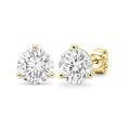 Venturant Lab-Grown Diamond Earrings for Women | Gold over Silver | Emerald Cut | Prong, Push Back | F Color, VS+ Clarity | 2.00 Total Carat Weight | Anniversary, Wedding, Birthday Gift