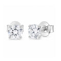 Venturant Lab Grown Diamond (F/VS+) 1.00 carat Round cut Sterling Silver Stud Earrings - Sterling Silver