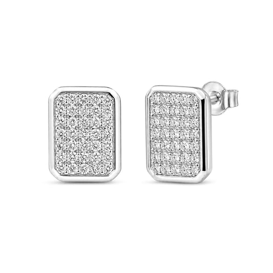 Venturant Lab-Grown Diamond Earrings for Women | Sterling Silver | Round Cut | Prong, Push Back | F Color, VS+ Clarity | 1.00 Total Carat Weight | Anniversary, Wedding, Birthday Gift