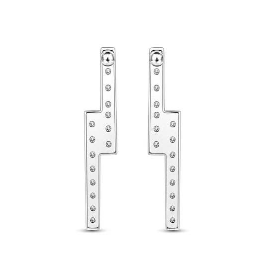 Venturant Lab-Grown Diamond Earrings for Women | Sterling Silver | Emerald Cut | Prong, Push Back | F Color, VS+ Clarity | 2.00 Total Carat Weight | Anniversary, Wedding, Birthday Gift