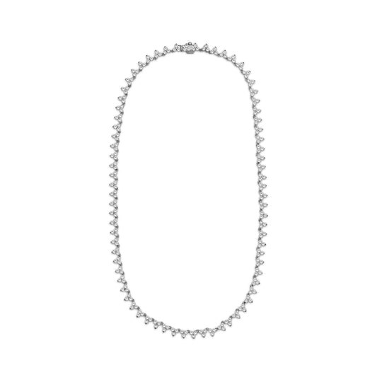 10.00 Carat T.W. Lab Grown Diamond Sterling Silver Necklace