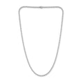 Venturant Lab Grown Diamond (F/VS+) 5.00 carat Round cut Sterling Silver Tennis Necklace - Sterling Silver | Gold over Silver