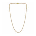 Venturant Lab Grown Diamond (F/VS+) 15.00 carat Round cut Sterling Silver Tennis Necklace - Sterling Silver | Gold over Silver