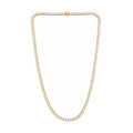 Venturant Lab Grown Diamond (F/VS+) 20.00 carat Round cut Sterling Silver Tennis Necklace - Sterling Silver | Gold over Silver
