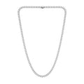 Venturant Lab Grown Diamond (F/VS+) 12.00 carat Round cut Sterling Silver Tennis Necklace - Sterling Silver | Gold over Silver
