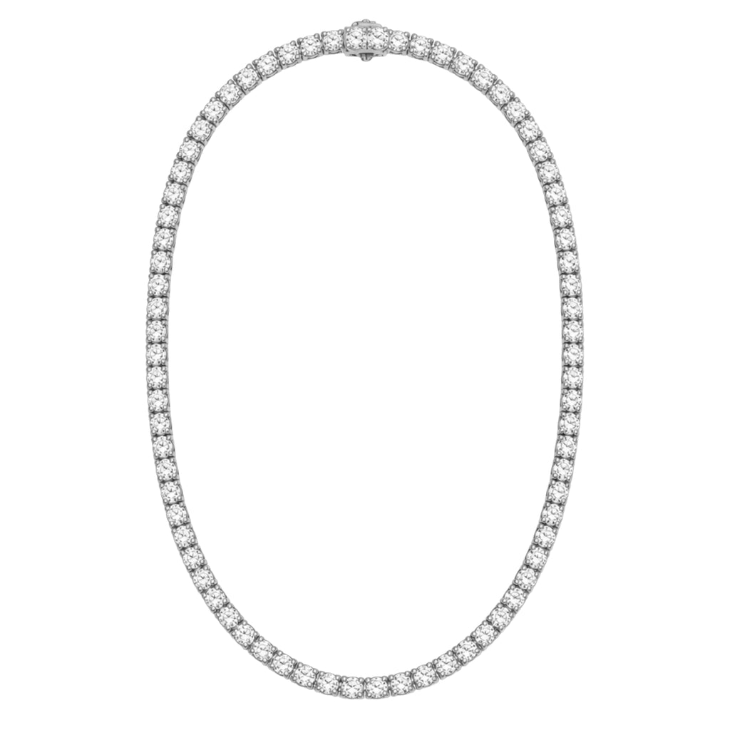 Venturant 5.00-20.00 Carat T.W. Round-cut Lab Grown Diamond (F/VS) 14K Gold Tennis Necklace - Assorted Colors & Carat