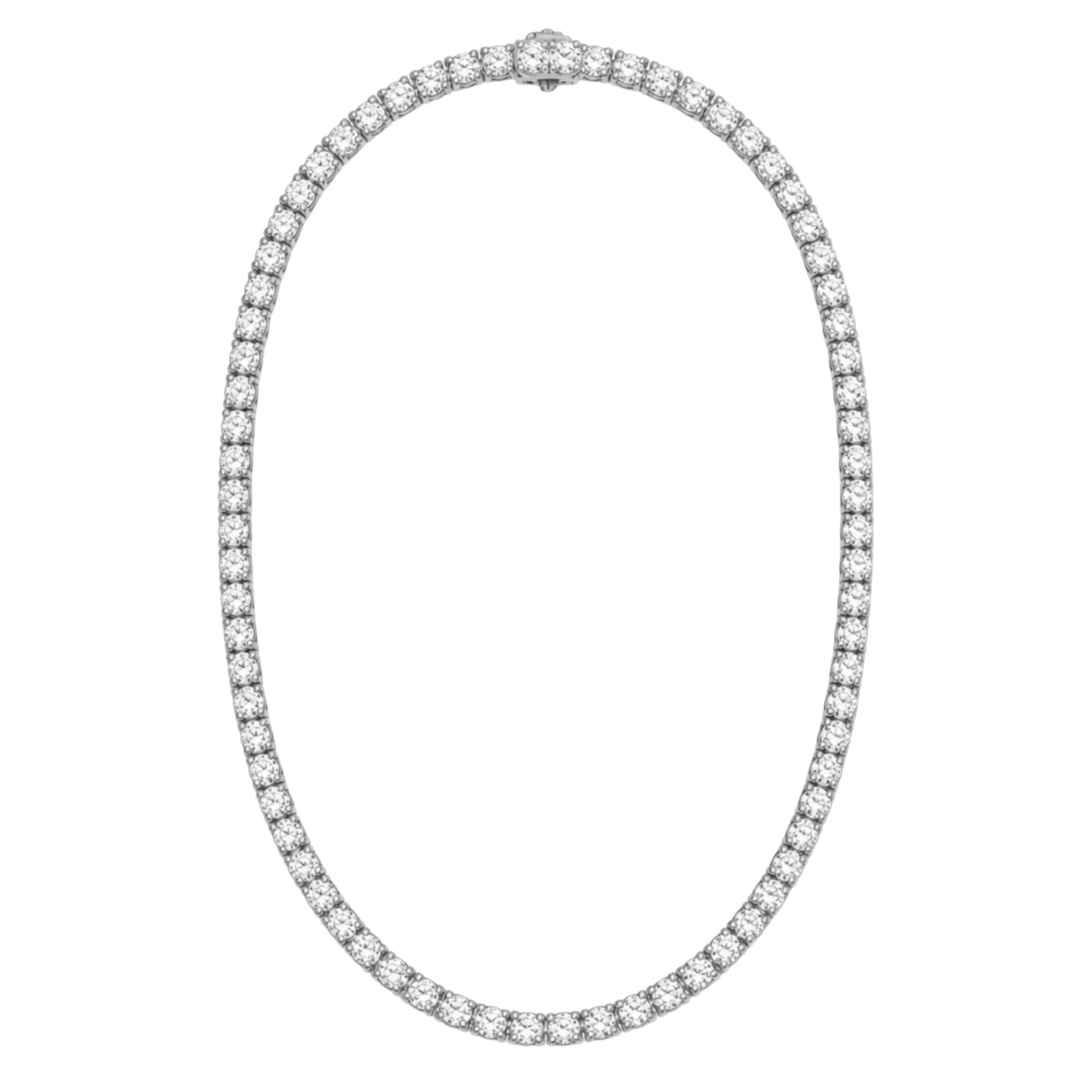 Venturant 5.00-20.00 Carat T.W. Round-cut Lab Grown Diamond (F/VS) 14K Gold Tennis Necklace - Assorted Colors & Carat