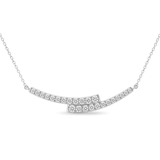 Venturant Lab-Grown Diamond Pendant Necklace for Women | Sterling Silver | Round Cut | Prong, Lobster | F Color, VS+ Clarity | 2.00 Total Carat Weight | Anniversary, Wedding, Birthday Gift