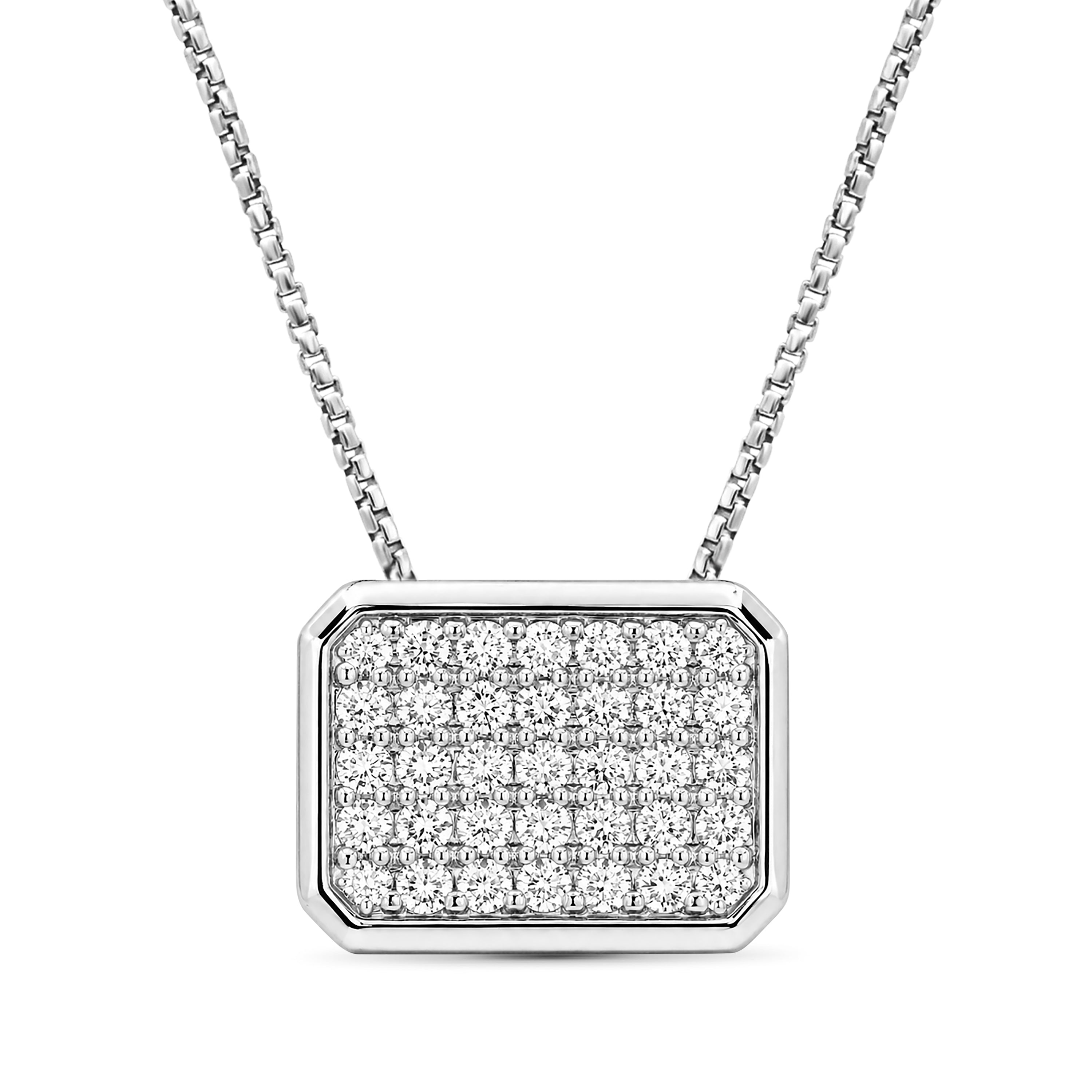 Venturant Lab Grown Diamond (F/VS+) 2.00 carat Round cut Sterling Silver Circle Pendant - Sterling Silver | Gold over Silver