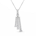 Venturant Lab Grown Diamond (F/VS+) 2.00 carat Round cut Sterling Silver Pendant - Sterling Silver