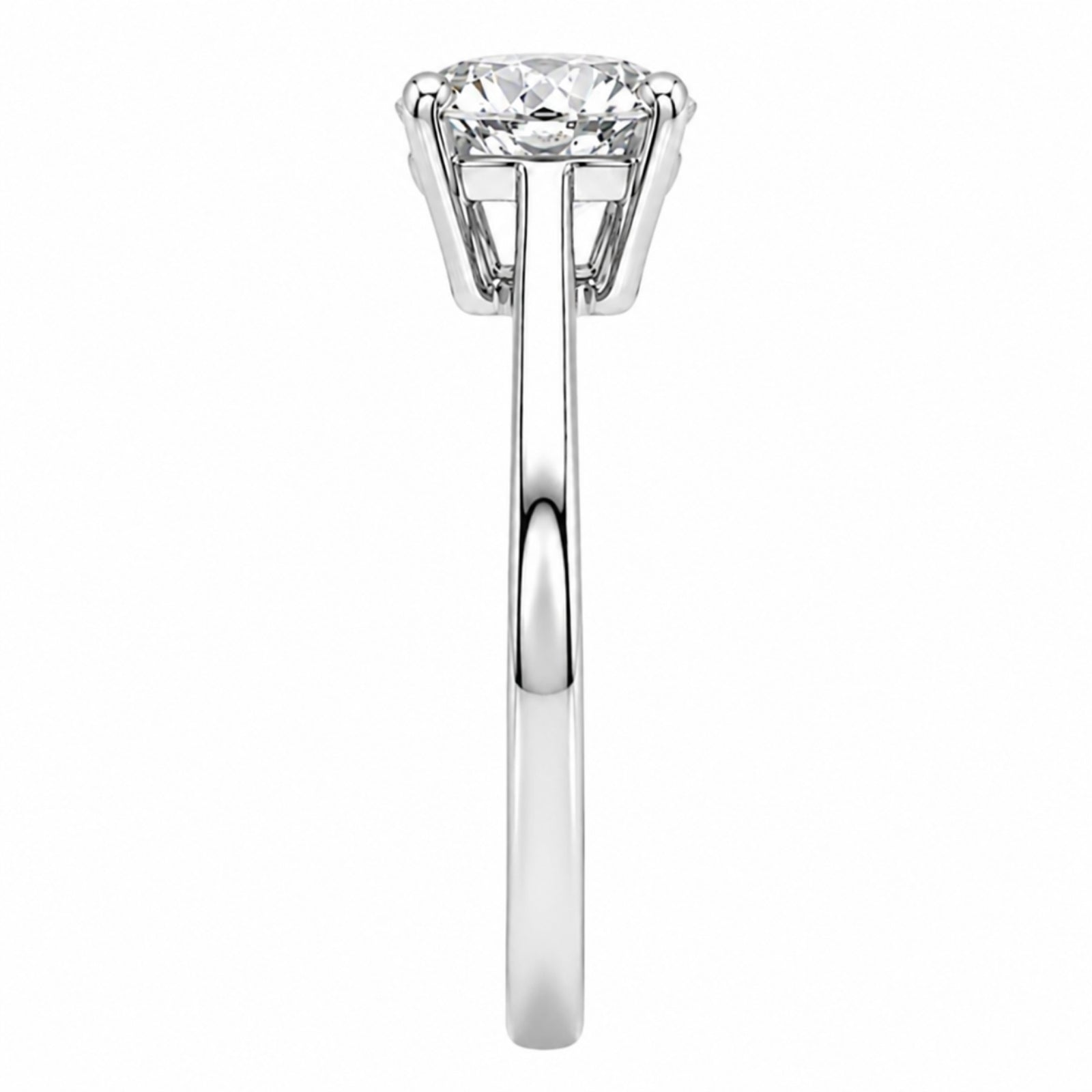 Venturant 1.00-6.00 Carat T.W. IGI certified Round-cut Lab Grown Diamond (D/VS+) 14K Gold Solitaire Ring