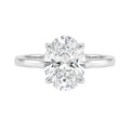 Venturant 1.00-6.00 Carat T.W. IGI certified Oval-cut Lab Grown Diamond (D/VS+) 14K Gold Solitaire Ring