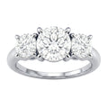 Venturant 2.00-5.00 Carat T.W. Round-cut Lab Grown Diamond (F/VS+) 14K Gold 3 Stone Ring