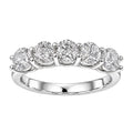 Venturant 1.00-5.00 Carat T.W. Round-cut Lab Grown Diamond (F/VS+) 14K Gold 5 Stone Band Ring