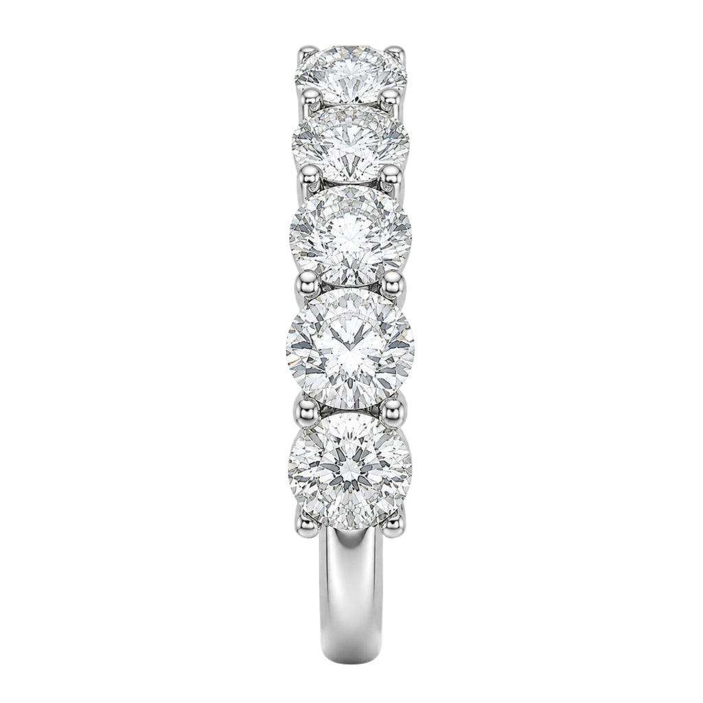Venturant 1.00-5.00 Carat T.W. Round-cut Lab Grown Diamond (F/VS+) 14K Gold 5 Stone Band Ring