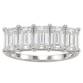 Venturant 2.50-7.00 Carat T.W. Emerald-cut Lab Grown Diamond (F/VS+) 14K Gold 5 Stone Ring