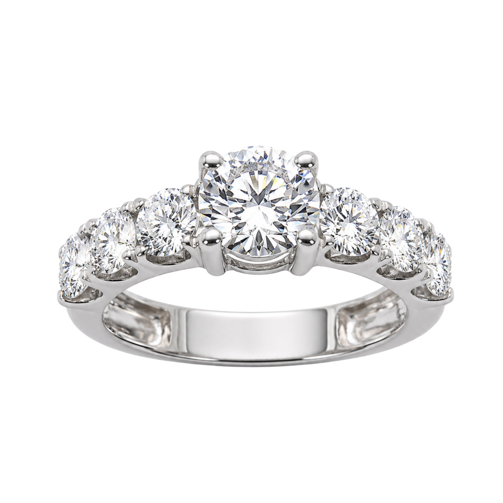 Venturant 3.00 Carat T.W. Round-cut Lab Grown Diamond (F/VS+) 14K Gold Fashion Ring