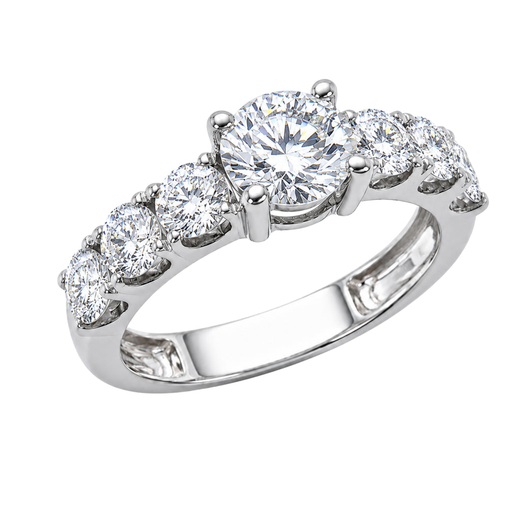 Venturant 3.00 Carat T.W. Round-cut Lab Grown Diamond (F/VS+) 14K Gold Fashion Ring