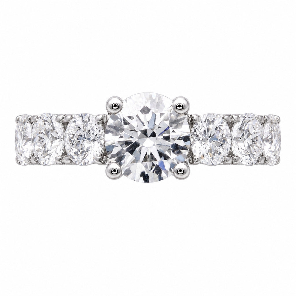 Venturant 3.00 Carat T.W. Round-cut Lab Grown Diamond (F/VS+) 14K Gold Fashion Ring