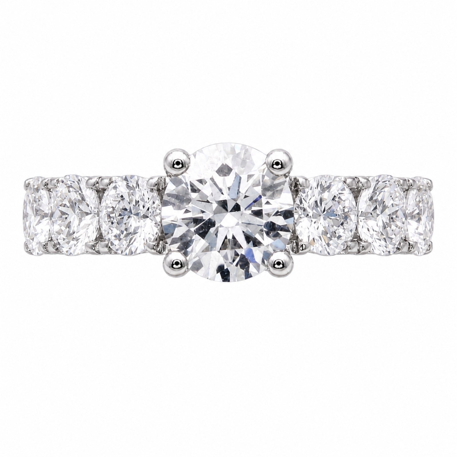 Venturant 3.00 Carat T.W. Round-cut Lab Grown Diamond (F/VS+) 14K Gold Fashion Ring
