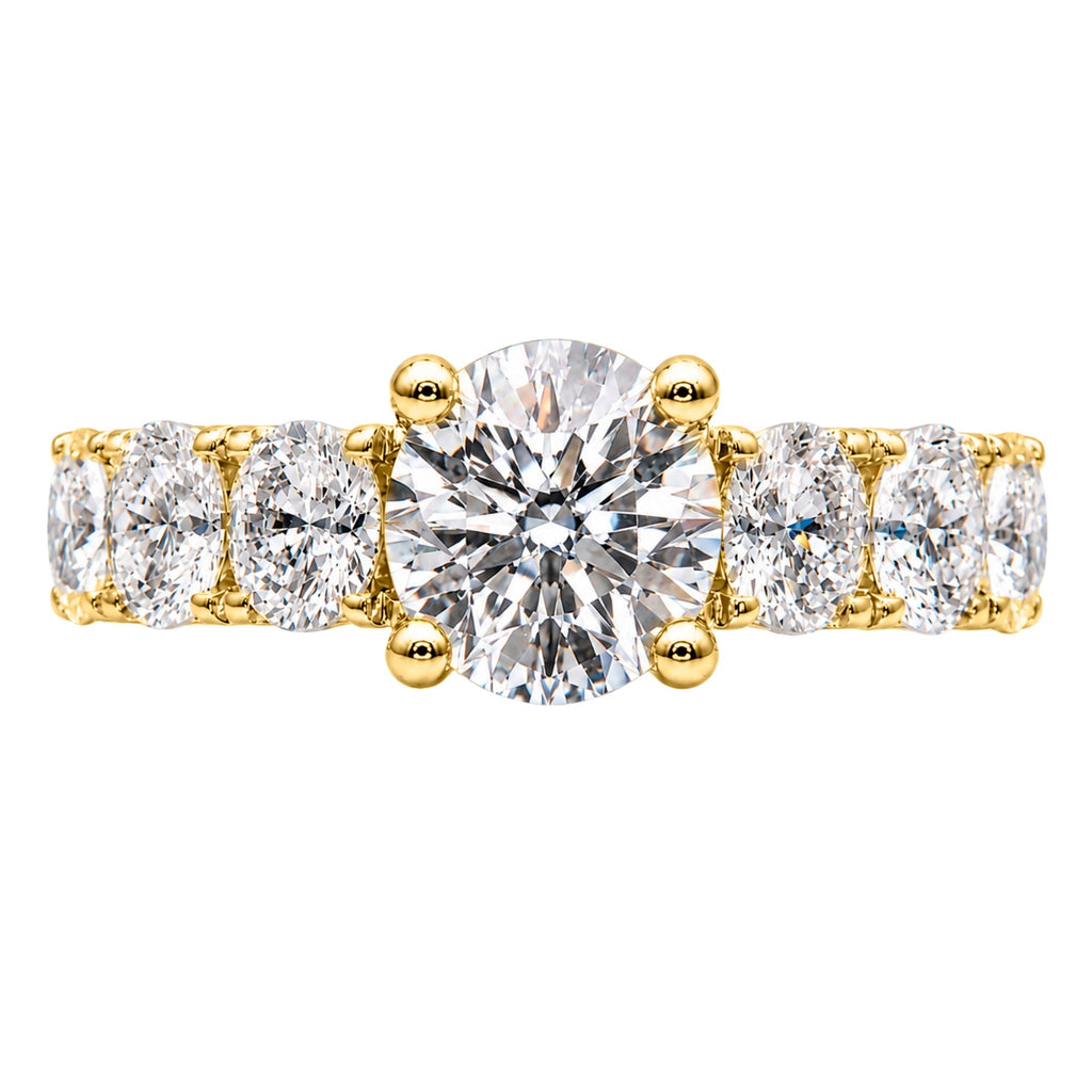 Venturant 3.00 Carat T.W. Round-cut Lab Grown Diamond (F/VS+) 14K Gold Fashion Ring