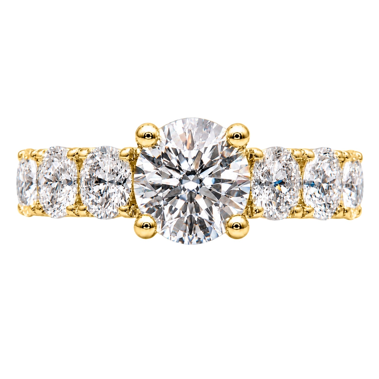 Venturant 3.00 Carat T.W. Round-cut Lab Grown Diamond (F/VS+) 14K Gold Fashion Ring