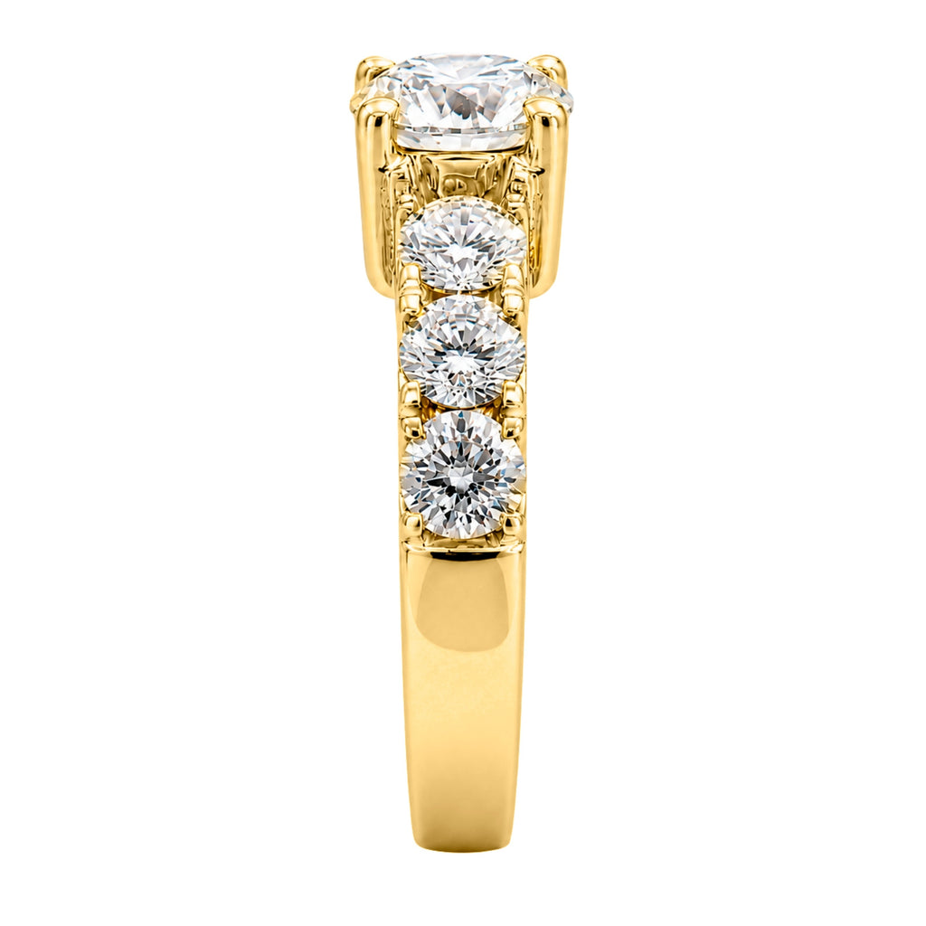 Venturant 3.00 Carat T.W. Round-cut Lab Grown Diamond (F/VS+) 14K Gold Fashion Ring