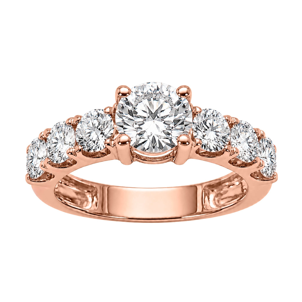 Venturant 3.00 Carat T.W. Round-cut Lab Grown Diamond (F/VS+) 14K Gold Fashion Ring