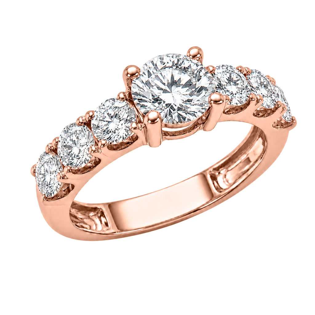 Venturant 3.00 Carat T.W. Round-cut Lab Grown Diamond (F/VS+) 14K Gold Fashion Ring