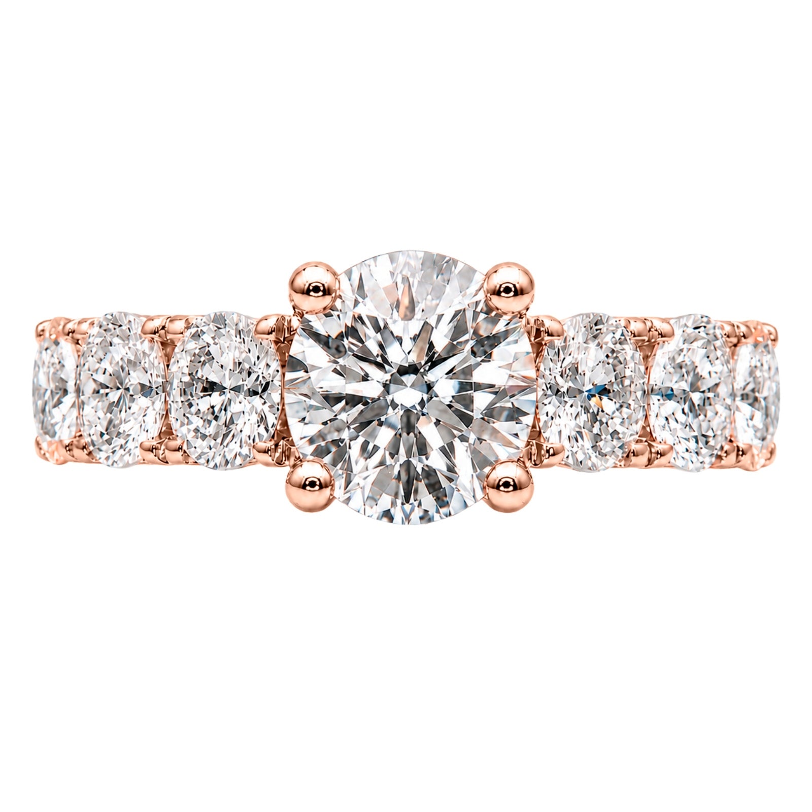 Venturant 3.00 Carat T.W. Round-cut Lab Grown Diamond (F/VS+) 14K Gold Fashion Ring