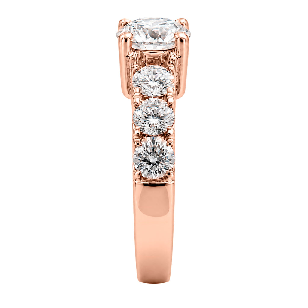 Venturant 3.00 Carat T.W. Round-cut Lab Grown Diamond (F/VS+) 14K Gold Fashion Ring