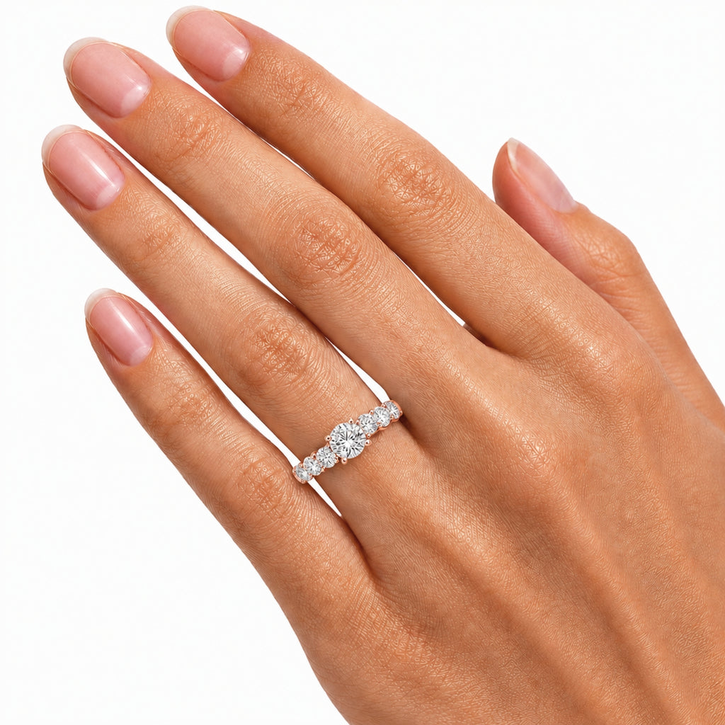 Venturant 3.00 Carat T.W. Round-cut Lab Grown Diamond (F/VS+) 14K Gold Fashion Ring