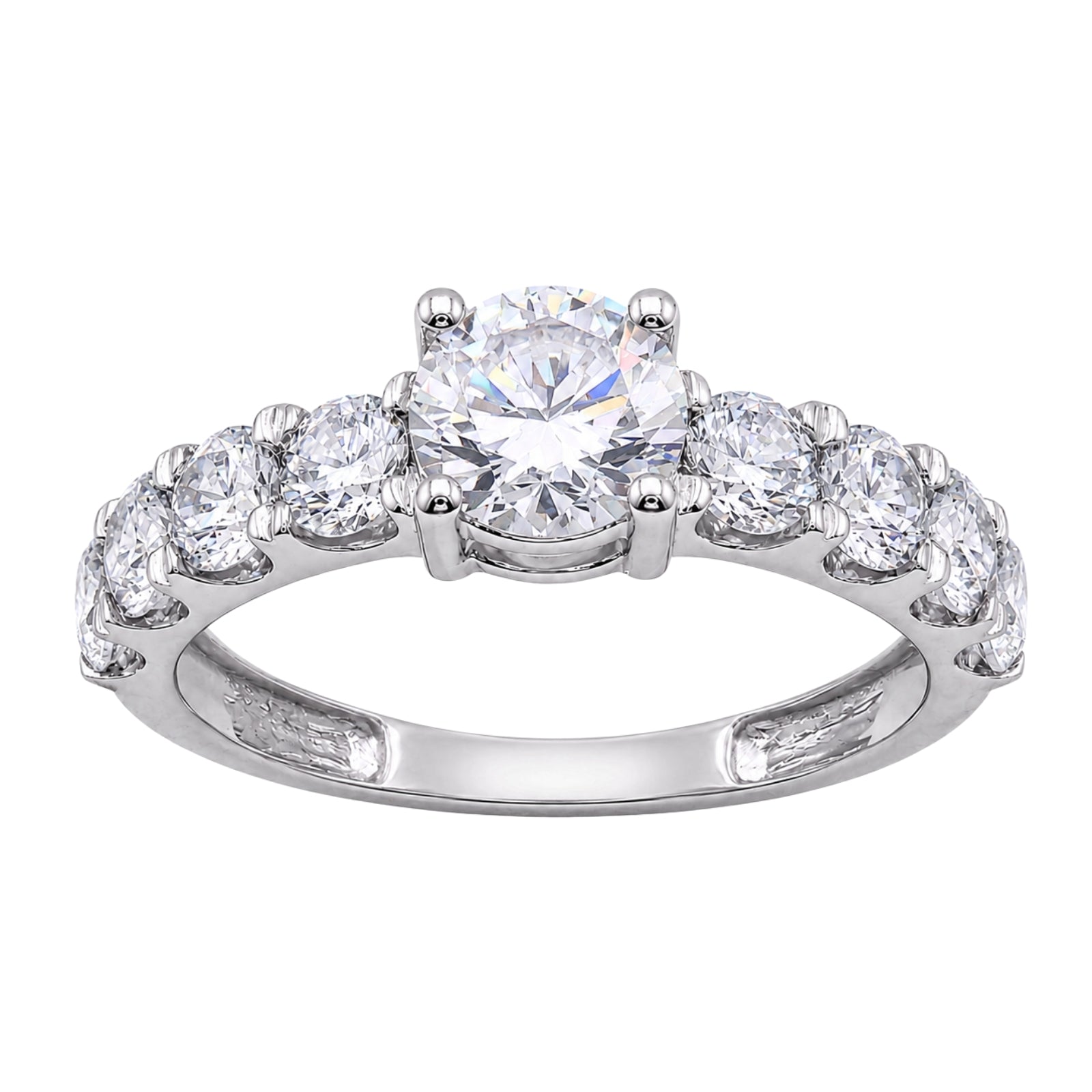 Venturant 2.00 Carat T.W. Round-cut Lab Grown Diamond (F/VS+) 14K Gold Fashion Ring